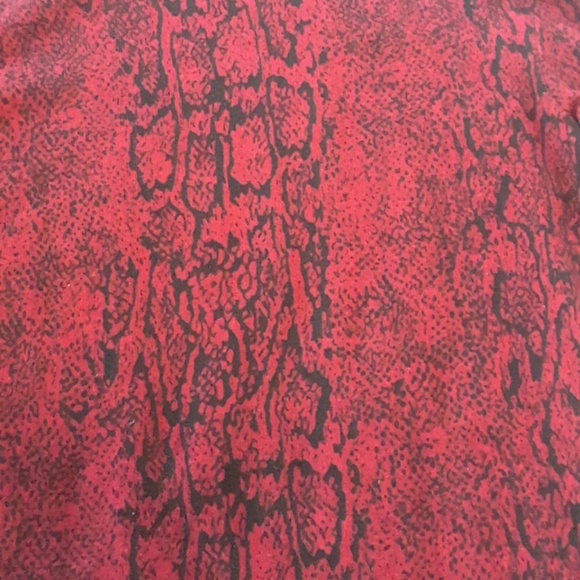Zara red snake print sweater - Picture 2 of 4